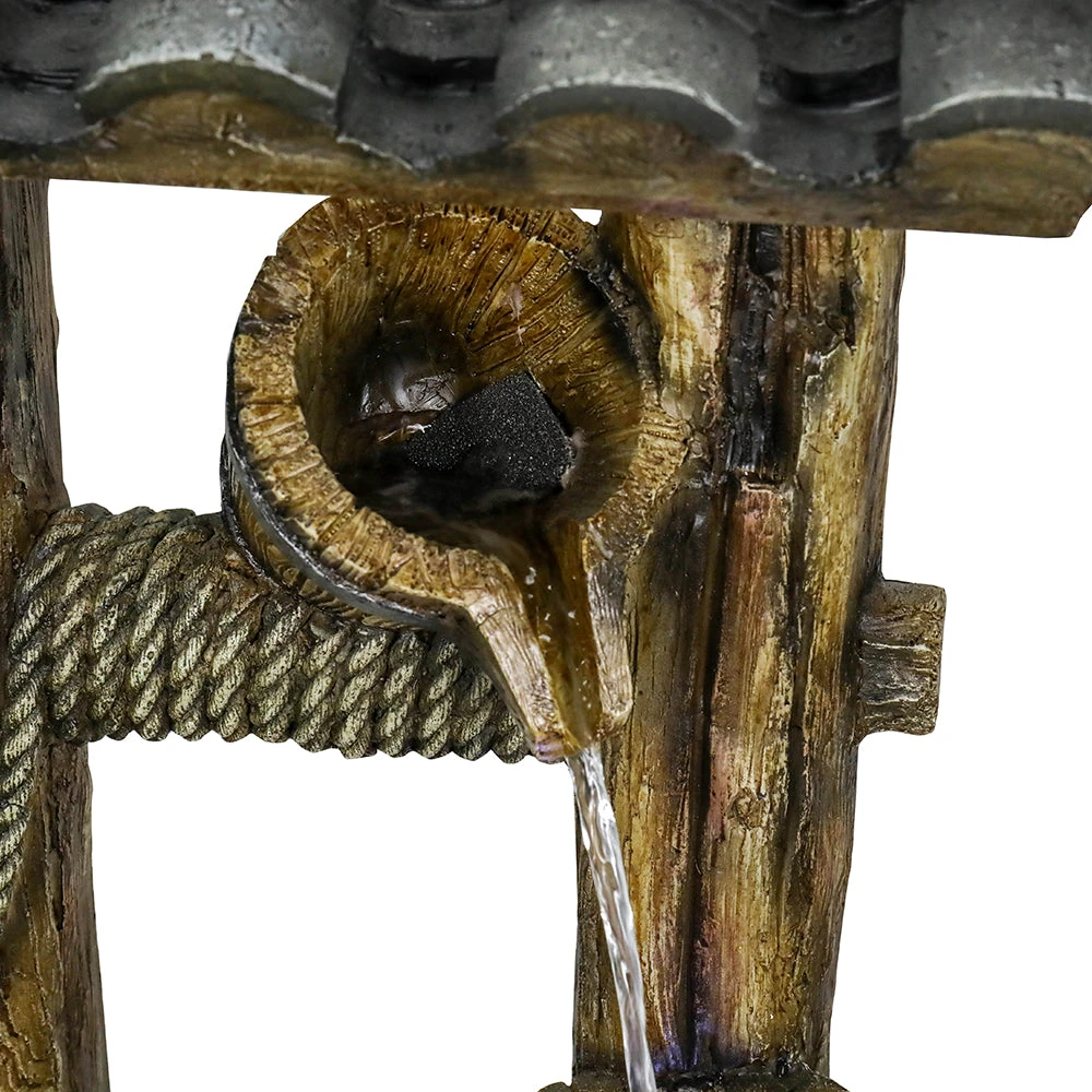 large backyard water fountains - fountain cleaning brush and enzyme tablets