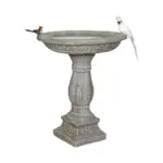 23"H-Fibre Reinforced Concrete Garden Antique Birdbaths