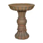 22"H Reinforced Concrete Classical Architectural Style Garden Bird Pond