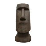 35.6" H Moai-Inspired Easter Island Head Sculpture – Iconic Outdoor Garden & Indoor Decor Statue - Image 2