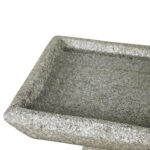 22.8" Modern Concrete Pedestal Birdbath – Fiber Reinforced Outdoor Bird Feeder & Bath - Image 4