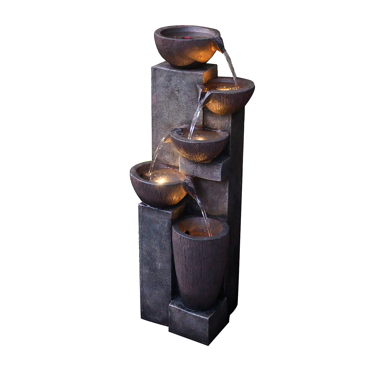 2025 solar floating fountain with upgraded panel on pond