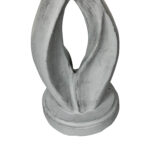 21.8" Modern Concrete Bird Bath Round 16" Dia - Outdoor Patio Garden Sculpture - Image 5