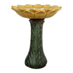 24.4" Sunflower Shaped Garden Birdbath – Decorative Fiber Reinforced Concrete Water Feature - Image 2