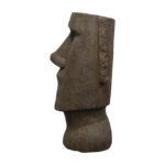 35.6" H Moai-Inspired Easter Island Head Sculpture – Iconic Outdoor Garden & Indoor Decor Statue - Image 3