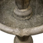 48" H 3-Tier Fiber Reinforced Concrete Outdoor Fountain with Submersible Pump - Garden Patio Yard Decor - Image 5