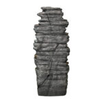 47.2"H 9-Tiered  Rock Outdoor Fountain with LED Lights - Image 5