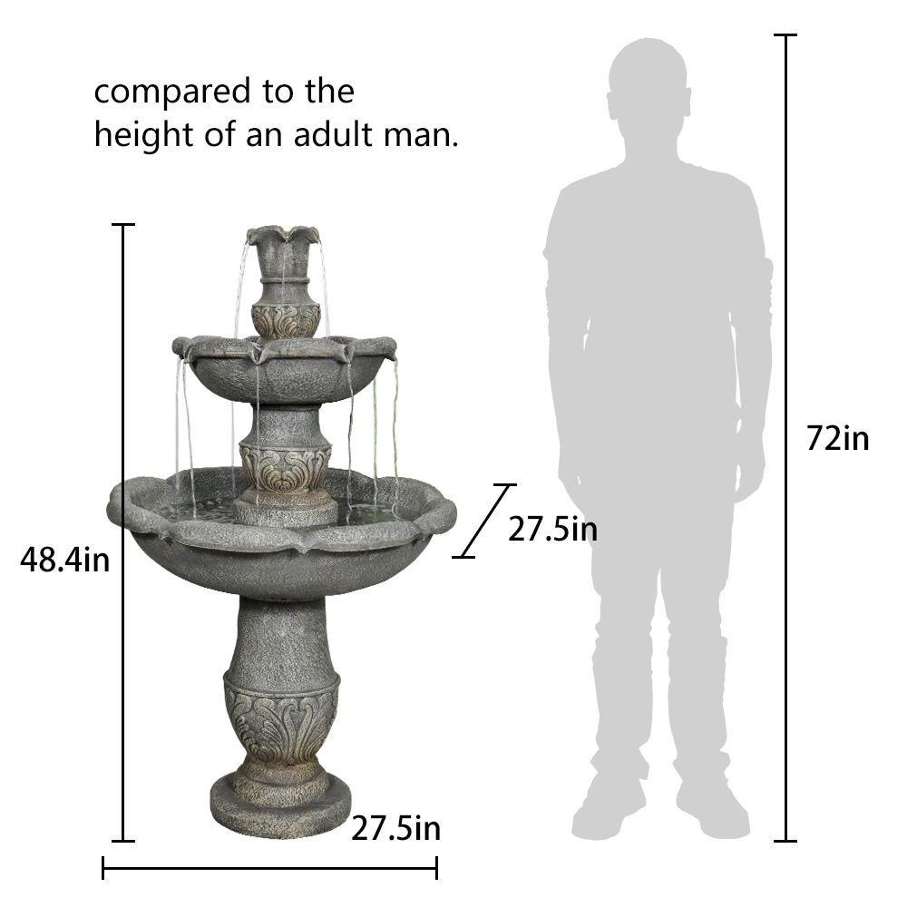 stone in water - stone fountain installation process