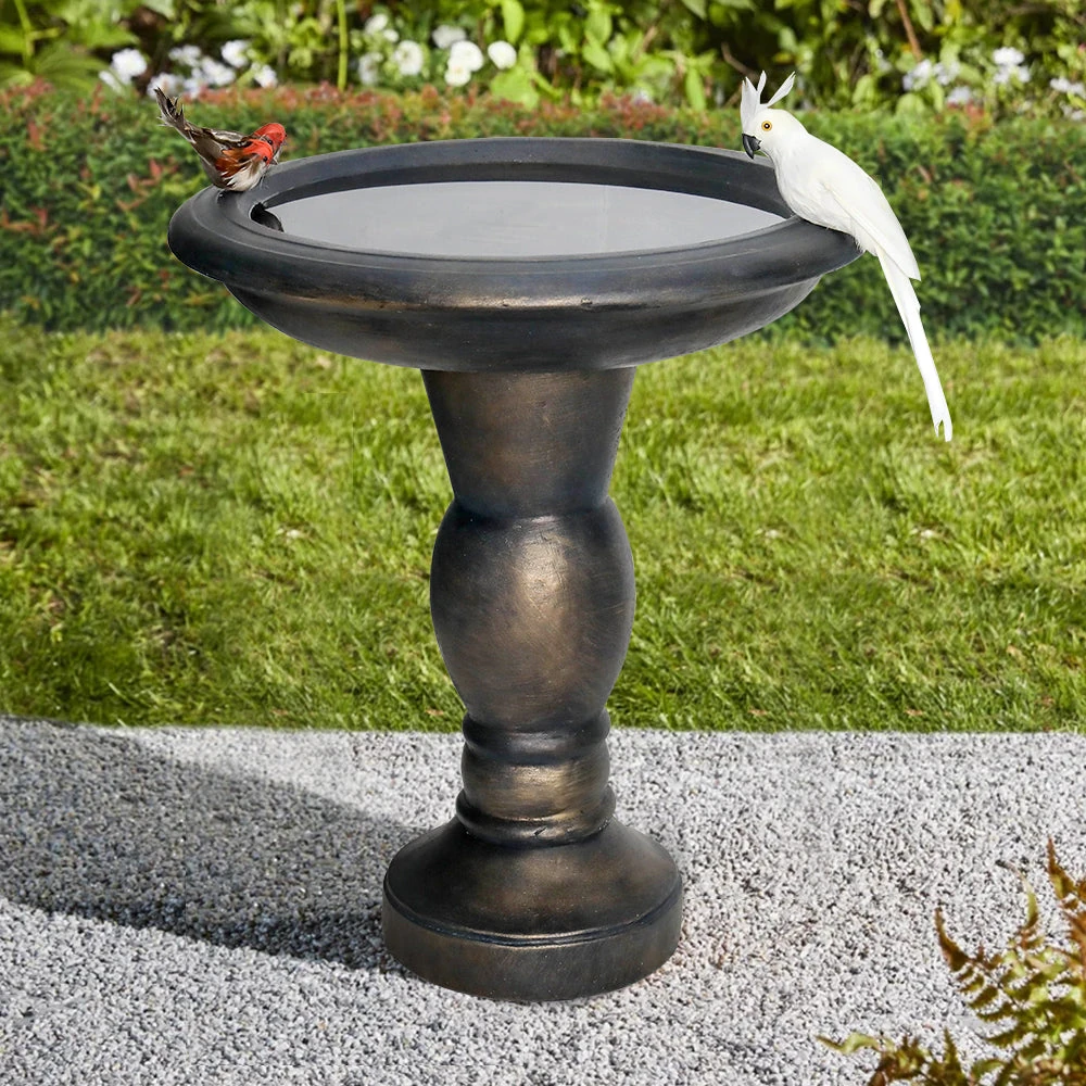 succulent birdbath 22 inch fiber concrete antique pedestal